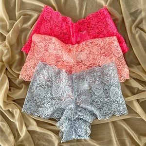 Jessica Simpson NWOT 3 pack Lace Boyshorts